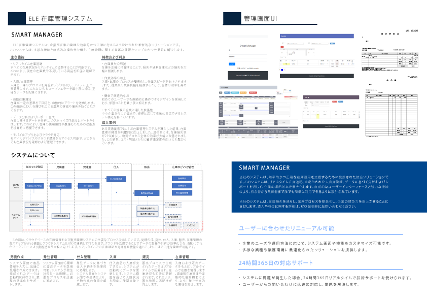 Smart Manager 製品紹介資料 2ページ目